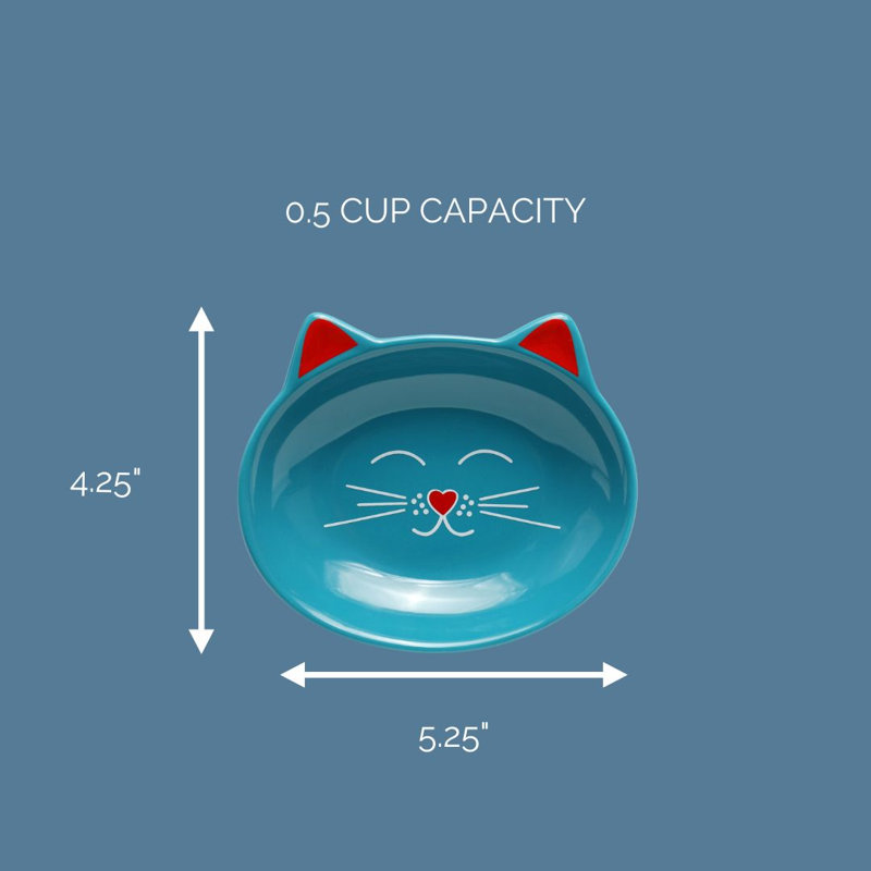 Plats pour chat Oscar, Bleu