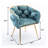 16.9'' H Velvet Upholstered Armchair-2145865545-2126832162