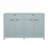 Wave-Pattern Sideboard Cabinet with 2 Drawers and 4 Doors