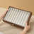 Black Walnut Wood Necklace Organizer with Clear Glass Lid, 10 Slot Jewelry Storage Box for Pendant Chain, Bracelets