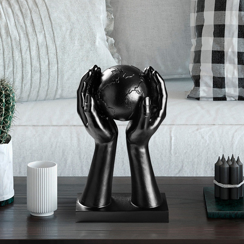 Elegant Black Decorative Object, 7.1 x 11.8 x 3.5 Inches | 100% Polyester, Durable and Stylish Accent Piece | Perfect for Home Décor, Modern Aesthetic, and Enhancing Any Room’s Ambiance