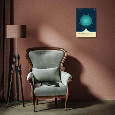 "Deep Space Atomic Clock Blue" by  Nasa - Gallery Wrap Canvas Wall Art