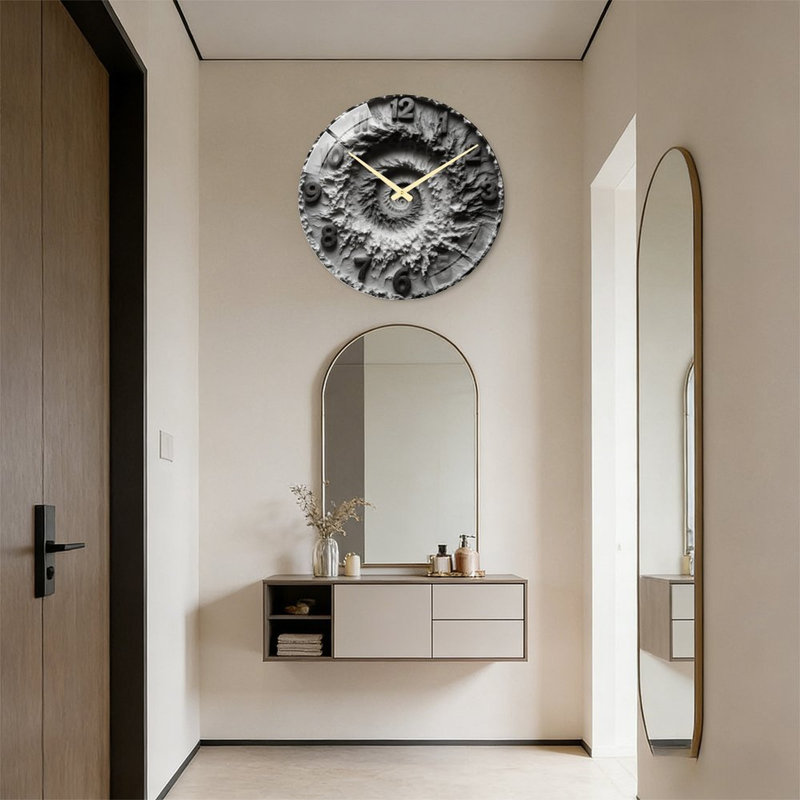 Horloge murale spirale 24 po