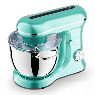 Electric Food Mixer With 10 Speeds, Timing Function, And Dishwasher-Safe Stainless Steel Bowls For Versatile Kitchen Use