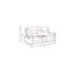 Causeuse inclinable en cuir Global-834864055