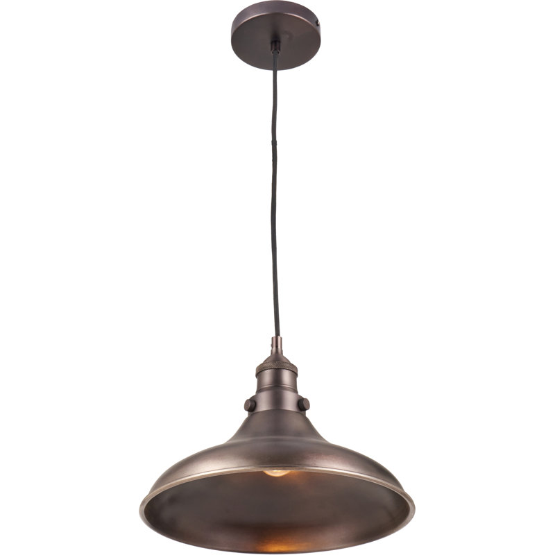 1 - Light Bowl Pendant, Bronze