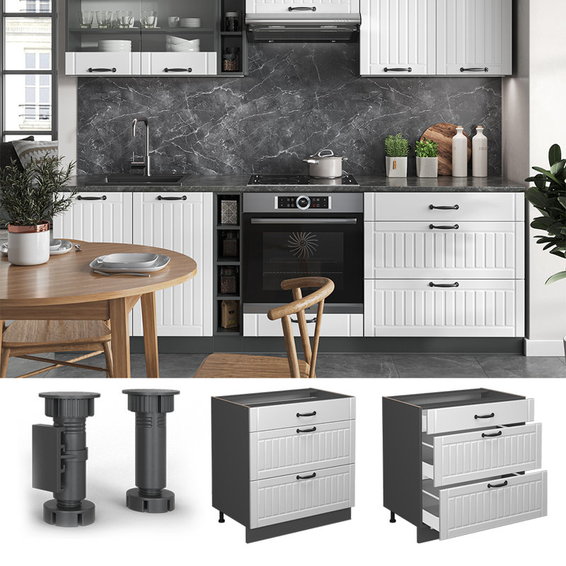 Billingslee 490 + front country house white (93), Dark Grey/White