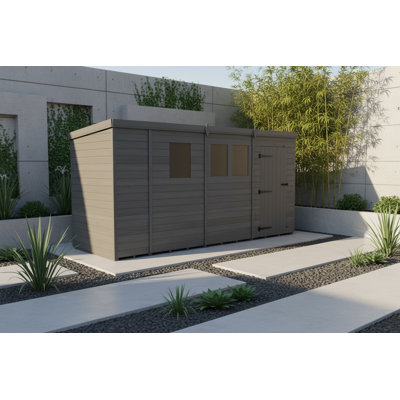 14x7 Pent Composite Shed