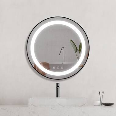 Wall lamp, mirror lamp, bathroom wall lamp, glass lamp, damp-proof room,  metal opal white, 1x LED 24W 1600lm neutral white, WxHxD 12x63x9.3 cm | ETC  Shop: lamps, furniture, technology, household. All from