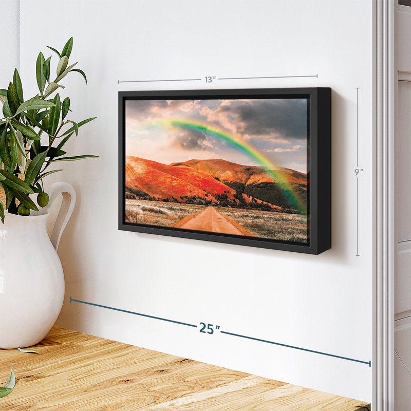 Impression sur toile Rainbow Country Road, H 9 po x l 13 po