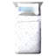 Ensemble d'édredon réversible en microfibre bleu / blanc 5 pièces Frozen-56460765