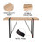 1 Piece Rectangular Dining Table Without Chair