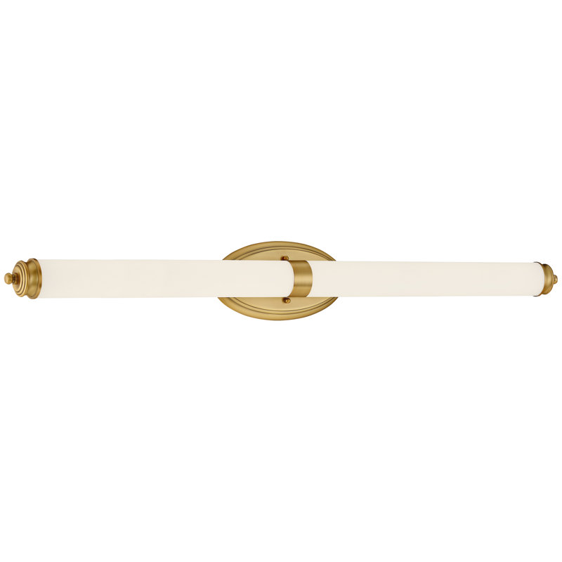 Barre d'éclairage de salle de bain 1 lumière DEL, Or brossé