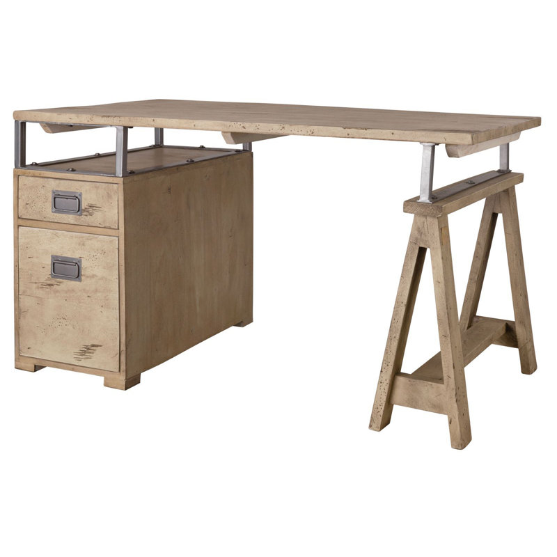 Railway Solid Wood Writing Desk