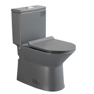 Toilette compacte allongée une pièce à hauteur de fauteuil, siphon double 0,8 / 1,6, siège brut de 12 po (siège inclus)