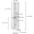 66.92" Tall Bathroom Storage Cabinet With Adjustable Shelves - Slim 1 Door Freestanding For Home, Bathroom, Kitchen, Living Room White