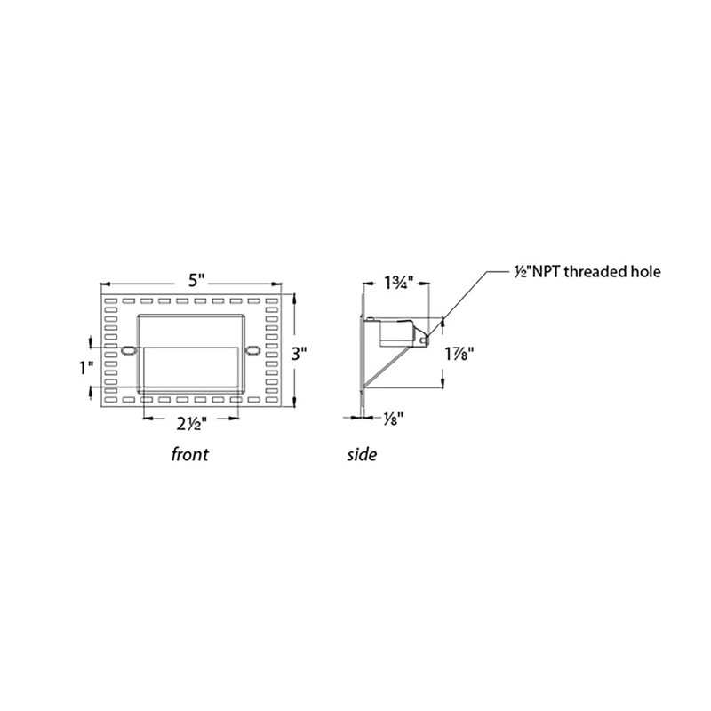 White Integrated LED Metal Step Light