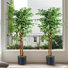 Ensemble de ficus artificiels en pot Vikki 2