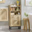 Armoire de rangement pour salle de bain, petite armoire de plancher avec 2 portes et tablettes, armoires à papier hygiénique, organisateur de salle de bain avec tablette réglable, pour petits espaces - jaune-24210586