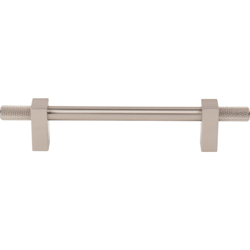 Larkin 4 Knurled Ends Bar Pull, Satin Nickel, 12"