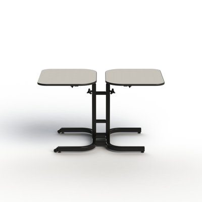 26 " Extendable Rectangular with Steel Base Dining Table