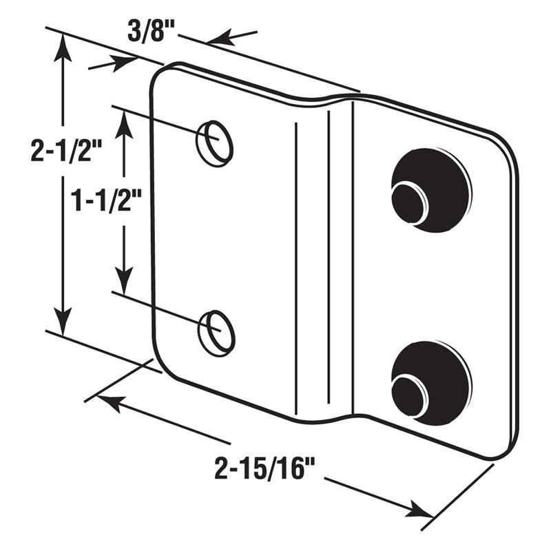 Gâche de première qualité avec attaches