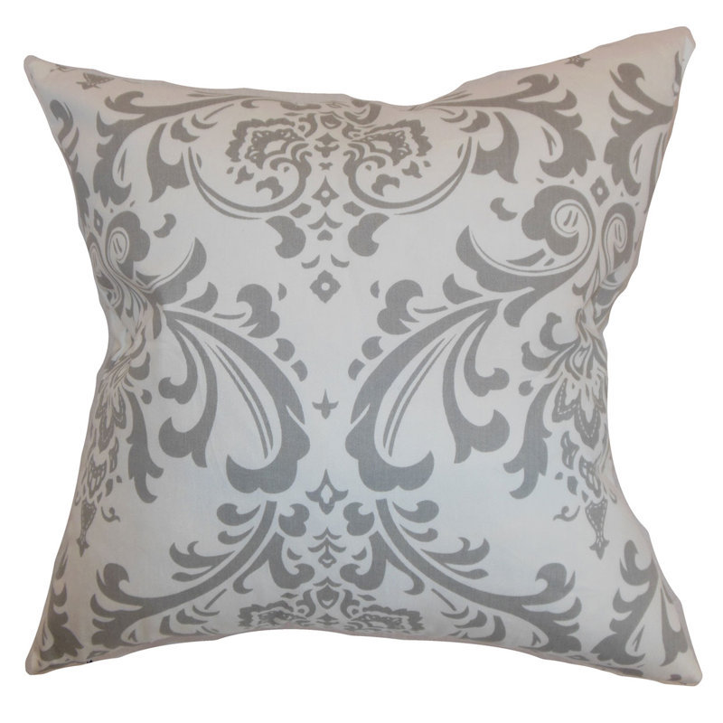 Cotton Damask Sham Set, Standard, Storm