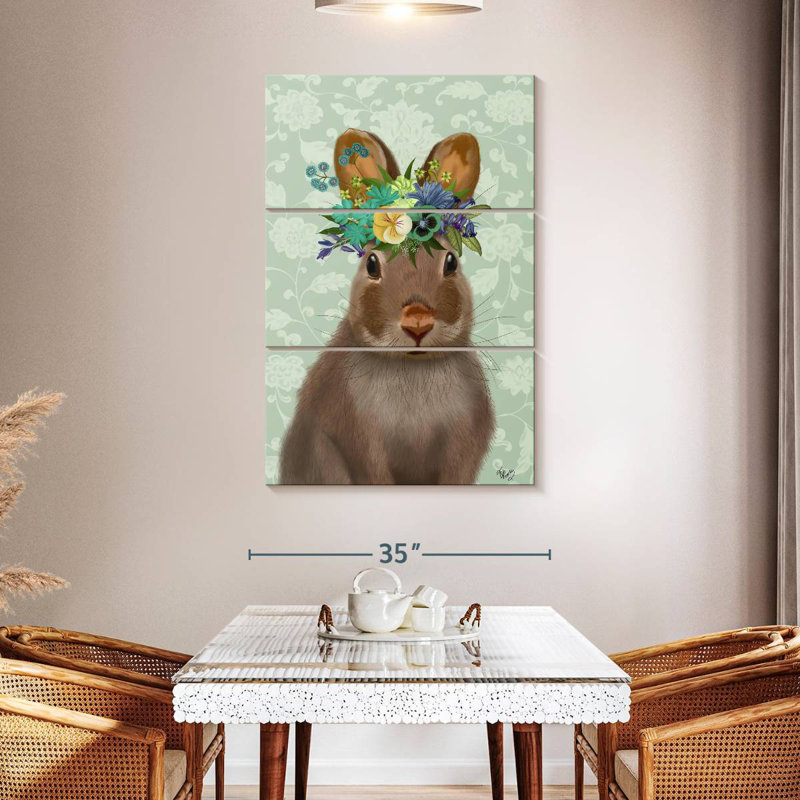 Lapin ronce bohémien, H 50 po x l 32 po