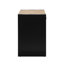 Table de chevet en bois, table de chevet de couleur naturelle et noire