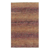 Textural Hand Knotted Geometric Area Rug