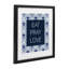 «Eat Pray Love on Blue Florals», reproduction sous verre encadrée, conception par Annie Lapoint-546960758-546960759