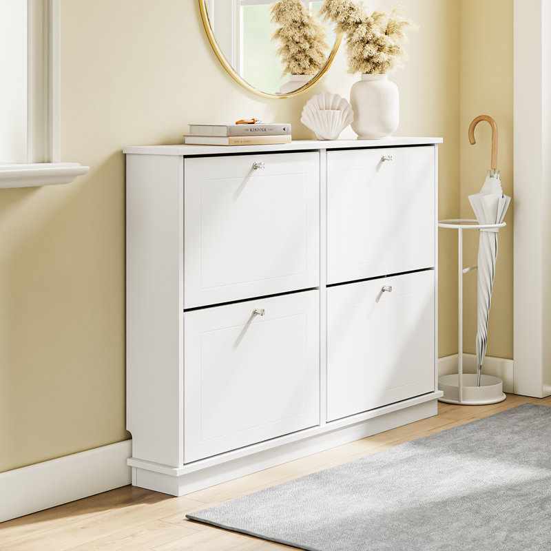 8 Pair Flip Down Shoe Storage