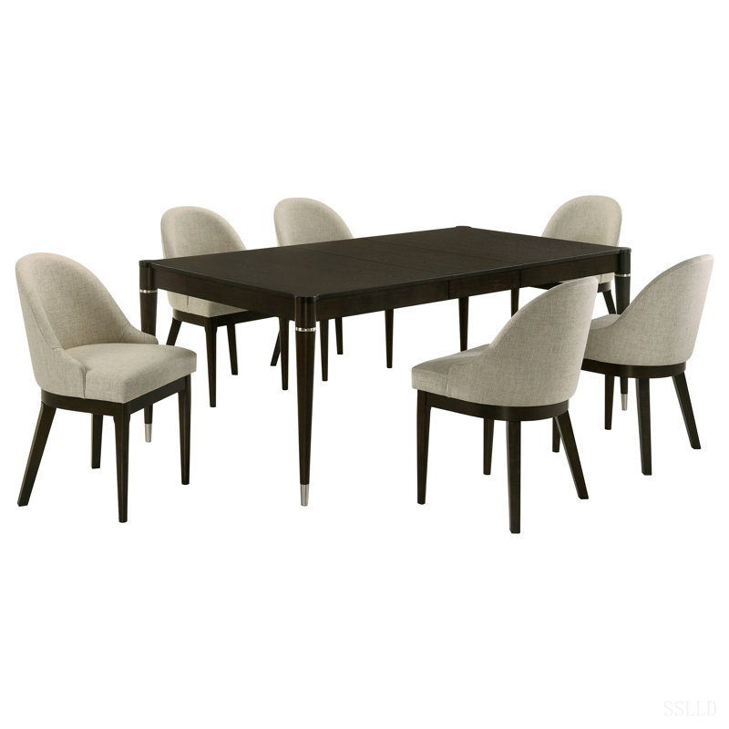 Blakely Ash Brown 7-Piece Rectangular Dining Set