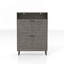 Armoire décorative, armoire de rangement pour chaussures de ferme avec porte de grange, range-chaussures avec 2 tiroirs rabattables