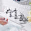 Robinet de salle de bain à 2 poignées avec ensemble de drain Alladdin-91336182