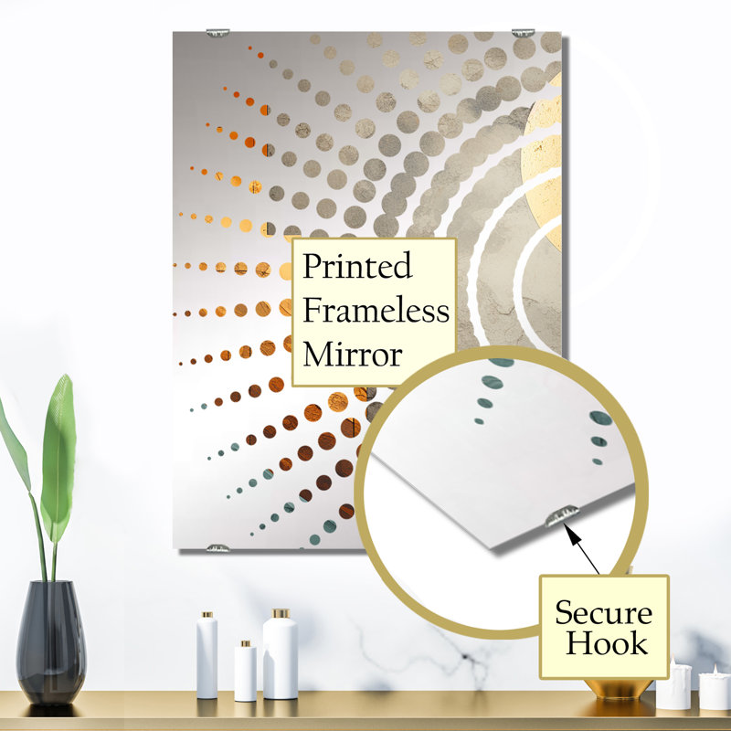 Miroir mural Osby - Abstract Collages MIR133710, 32 po x 24 po