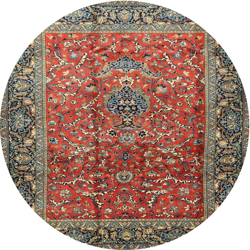 Tapis oriental tissé à la machine Cecia, Rond 5 pi