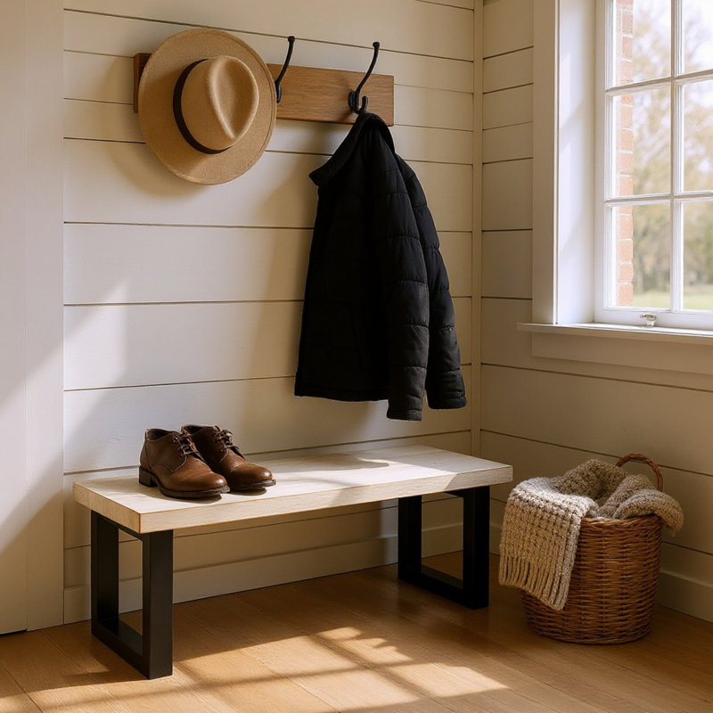 Robust Forest Bench, 20" H x 48" W x 15" D, White