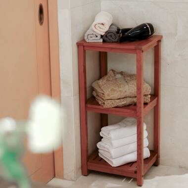 Knudsen Solid Wood Freestanding Bathroom Shelves