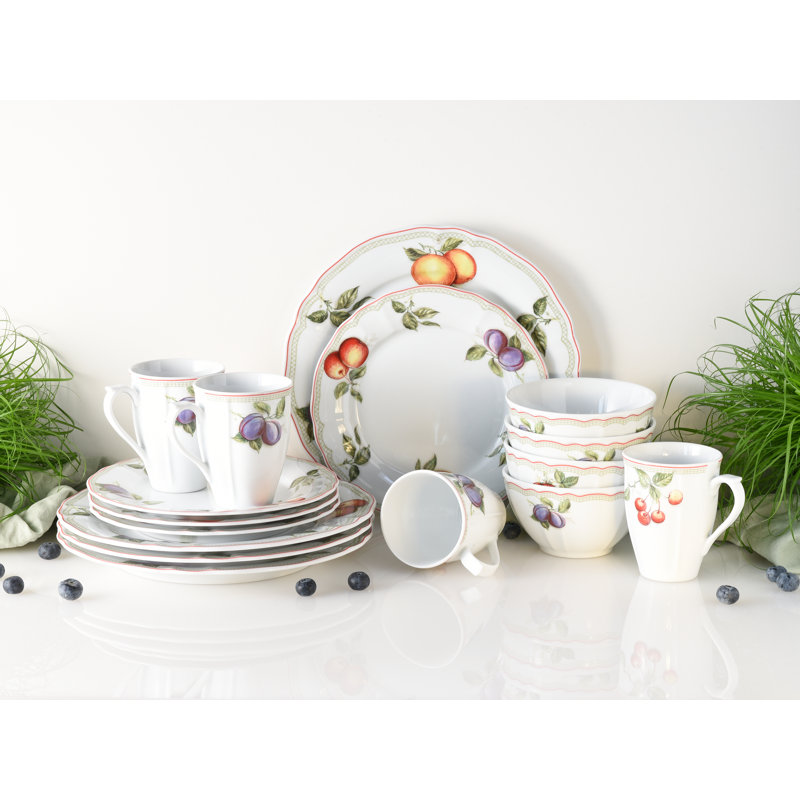 16-piece Flora ORCHARD Combination Service for 4 People