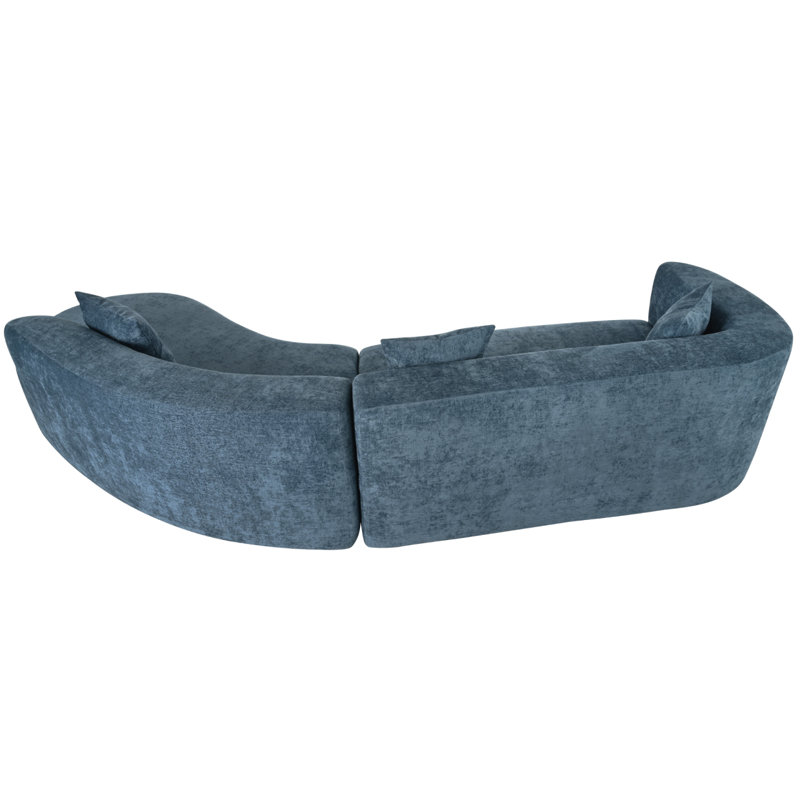 Modern Sofau_  Large 2-Piece Sectional Sofa With 3 Pillows, ,