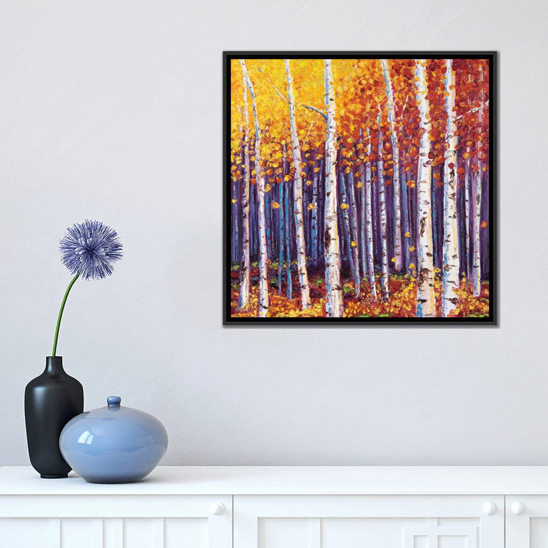 " Evanescence " by Kimberly Adams, 18" H x 18" W x 1.5" D, Black Framed Canvas, No Mat