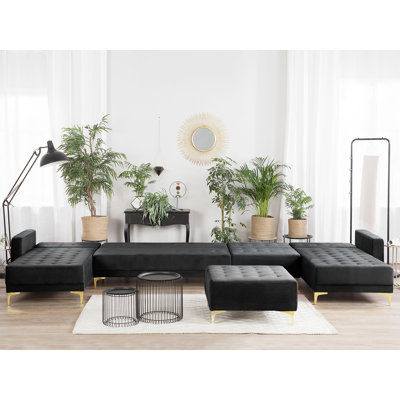 Cherry 5 - Piece Velvet Living Room Set