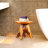 Adelie Tree Stump Natural Live Edge Stool
