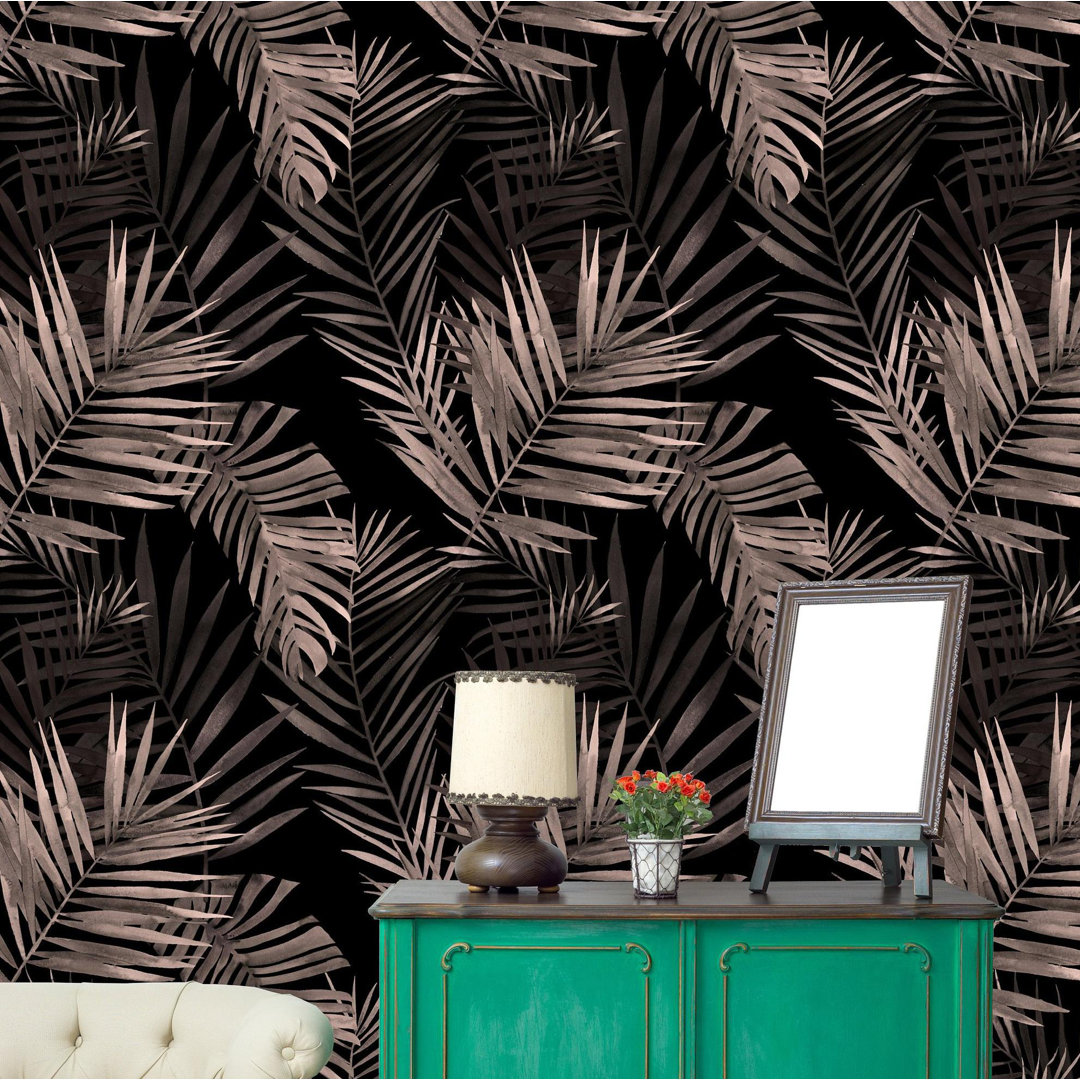 Watercolor Leaves Paintable Wall Mural UniQstiQ 