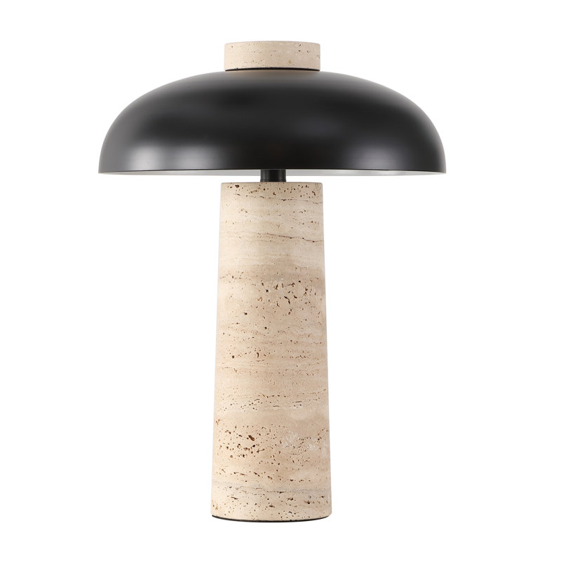 Lampe de table en pierre Providence, Travertine