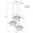 Alora 3 - Light Cluster Geometric Wire Pendant