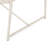 19" X 18.06" Side Table, Iron, 12.99" H, White Mesh Top, Modern Outdoor Decoration Iron 18.06", White,