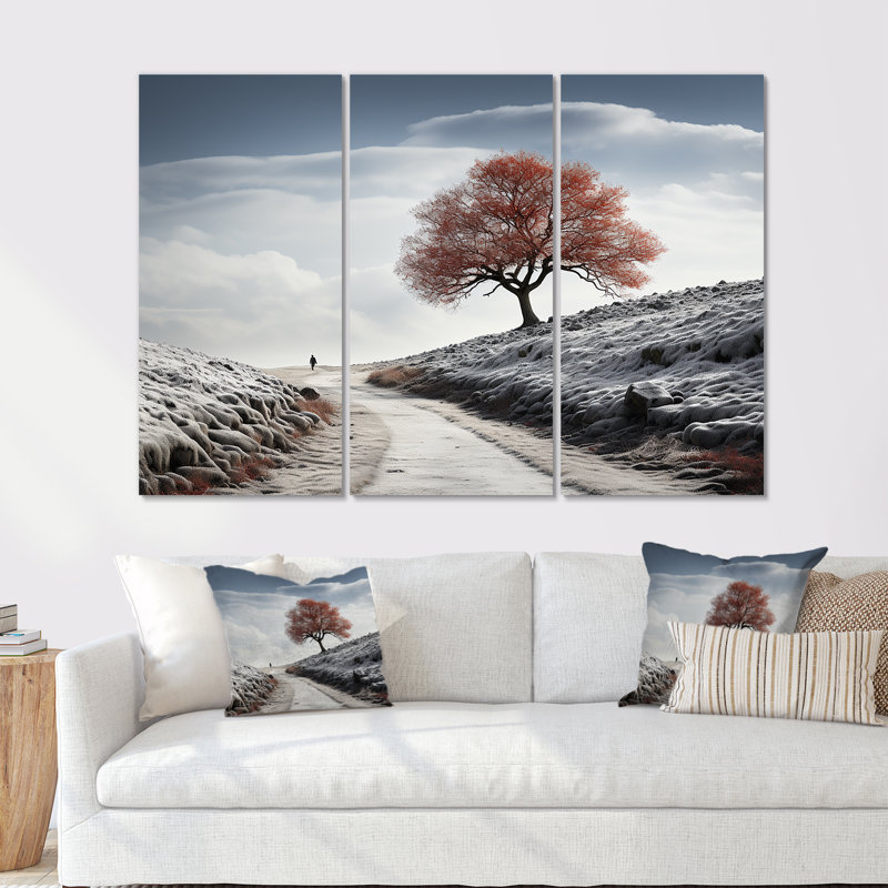 Winter Winter Scenery Wonders - ensemble d'art mural ciel, H 32 po x l 48 po x P 1 po