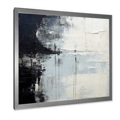 " Minimalism Black And White Paint Corner II "